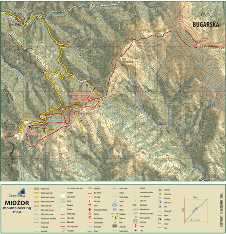 Midžor mountaineering Map by Geoforma FZE | Avenza Maps
