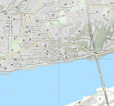 Porto Central Tourist Street Map Preview 1