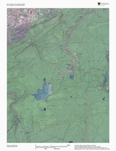 PA-Wilkes Barre East: GeoChange 1942-2012 Preview 1