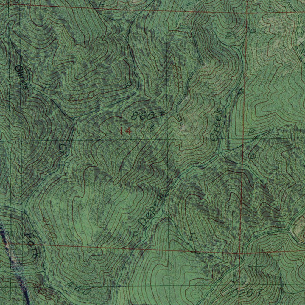 Canibal Map OR-Cannibal Mtn: GeoChange 1976-2012 Map by Western Michigan University ...