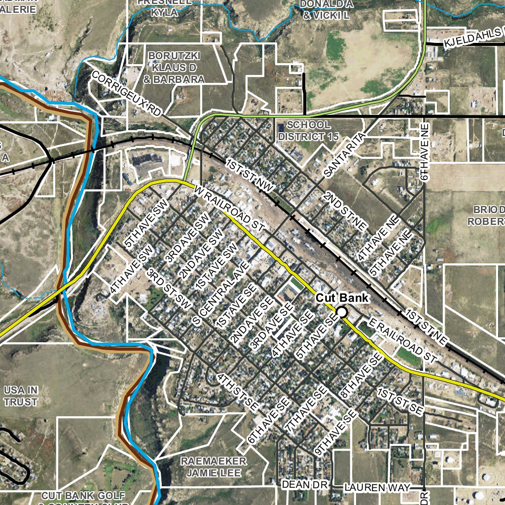 MT Aerial View H1 Map by MontanaGPS | Avenza Maps