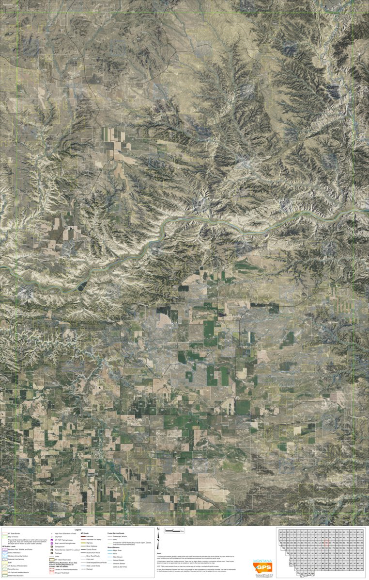 MT Aerial View N3 Map by MontanaGPS | Avenza Maps