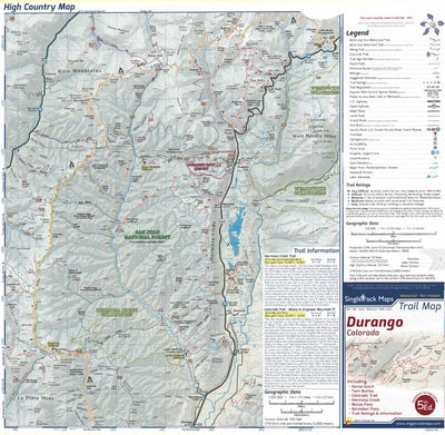 Durango Trails Map Page 3 Singletrack Maps Preview 1