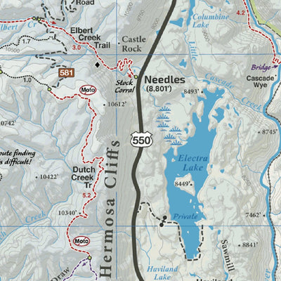 Durango Trails Map Page 3 Singletrack Maps Preview 2