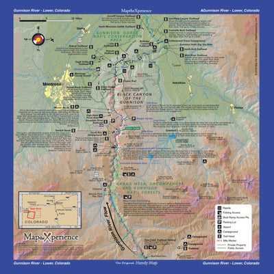 Lower Gunnison River Colorado Fishing Map - Fish Colorado Preview 1