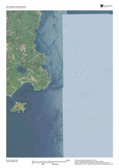 ME-Cape Elizabeth: GeoChange 1943-2012 Preview 1