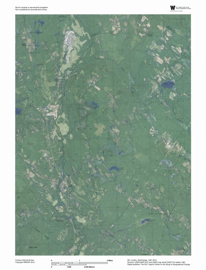 NH-Loudon: GeoChange 1981-2012 Map by Western Michigan University ...