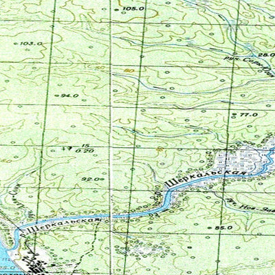 Soviet Genshtab map - p41-047/048 - Russia Preview 2