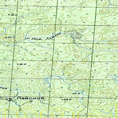 Soviet Genshtab map - p41-047/048 - Russia Preview 3