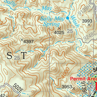 Tonto National Forest Quadrangle: HACKBERRY MOUNTAIN Preview 3