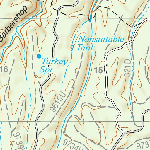 Tonto National Forest Quadrangle: DANE CANYON Map by US Forest Service ...