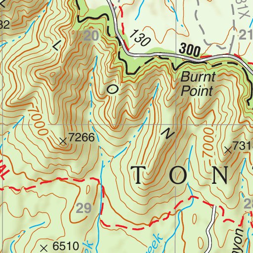 Tonto National Forest Quadrangle: DANE CANYON Map by US Forest Service ...