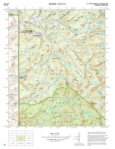 Tonto National Forest Quadrangle: DUGAS Preview 1