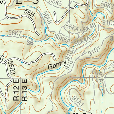 Tonto National Forest Quadrangle: KNOLL LAKE Preview 3