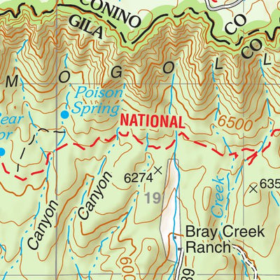 Tonto National Forest Quadrangle: KEHL RIDGE Preview 3