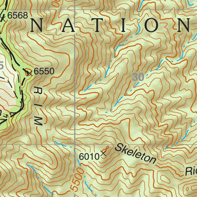 Tonto National Forest Quadrangle: TULE MESA Preview 3