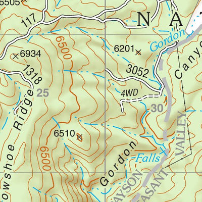 Tonto National Forest Quadrangle: WOODS CANYON Preview 3