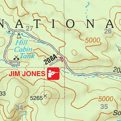 Tonto National Forest Quadrangle: PAYSON SOUTH Preview 2