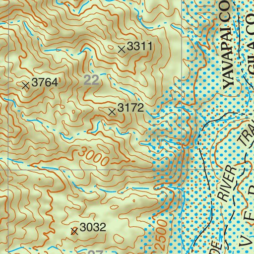 Tonto National Forest Quadrangle: WET BOTTOM MESA Map by US Forest ...