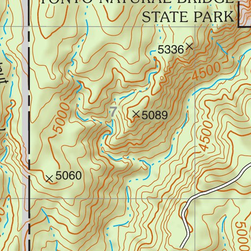 Tonto National Forest Quadrangle: BUCKHEAD MESA Map by US Forest ...