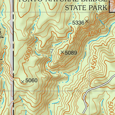 Tonto National Forest Quadrangle: BUCKHEAD MESA Preview 3