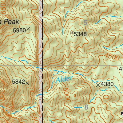 Tonto National Forest Quadrangle: NORTH PEAK Preview 3