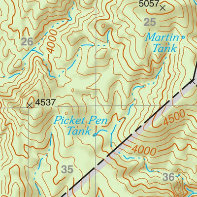 Tonto National Forest Quadrangle: MCDONALD MOUNTAIN Preview 2