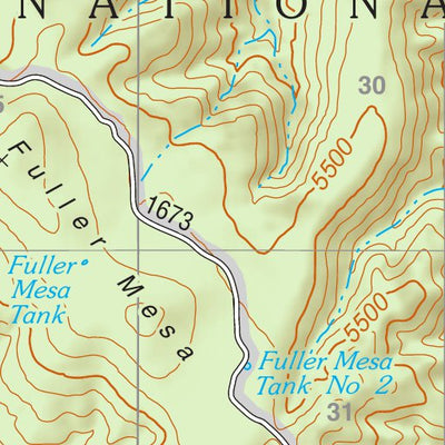 Tonto National Forest Quadrangle: DIAMOND BUTTE Preview 2