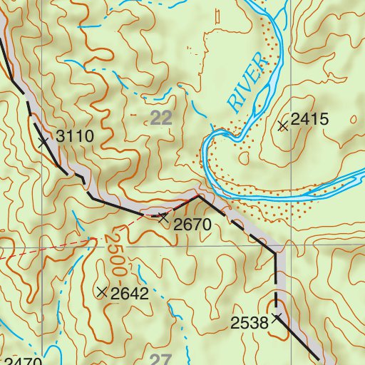 Tonto National Forest Quadrangle: CHALK MOUNTAIN Map by US Forest ...
