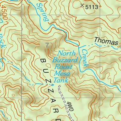 Tonto National Forest Quadrangle: BUZZARD ROOST MESA Preview 2