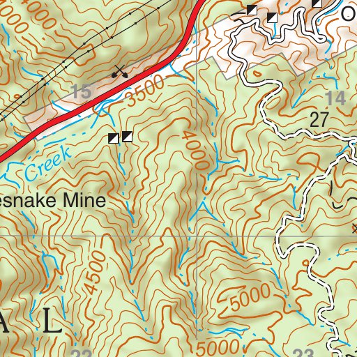 Tonto National Forest Quadrangle: RENO PASS Map by US Forest Service R3 ...