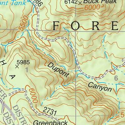 Tonto National Forest Quadrangle: COPPER MOUNTAIN Preview 3