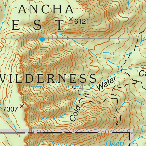 Tonto National Forest Quadrangle: MCFADDEN PEAK Map by US Forest ...