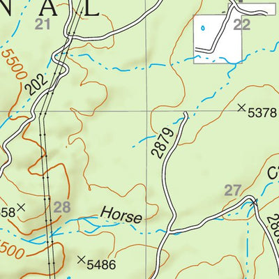 Tonto National Forest Quadrangle: ROCK HOUSE Preview 2