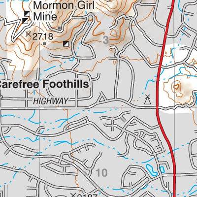 Tonto National Forest Quadrangle: CAVE CREEK Preview 2