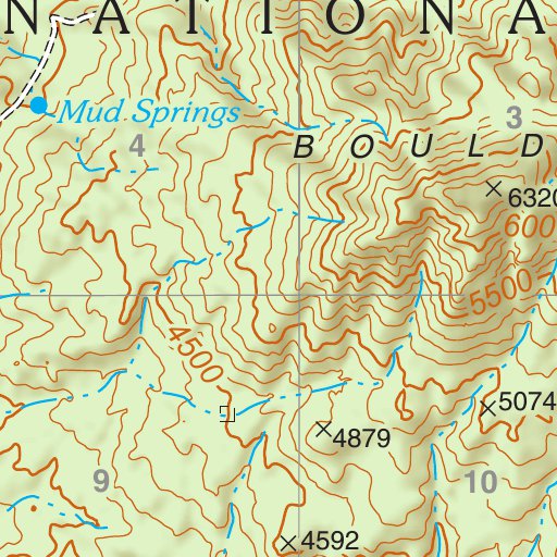 Tonto National Forest Quadrangle: BOULDER MOUNTAIN Map by US Forest ...