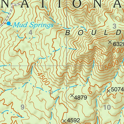 Tonto National Forest Quadrangle: BOULDER MOUNTAIN Preview 2