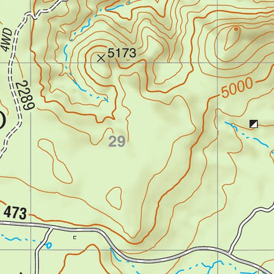 Tonto National Forest Quadrangle: MULE HOOF BEND Preview 2