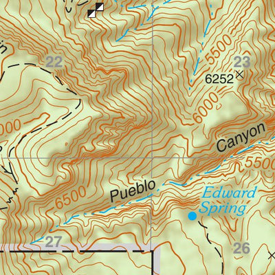 Tonto National Forest Quadrangle: AZTEC PEAK Preview 3