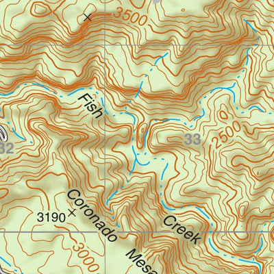 Tonto National Forest Quadrangle: HORSE MESA DAM Preview 3