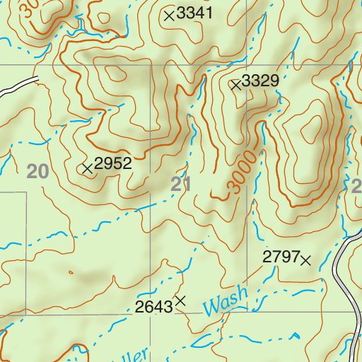 Tonto National Forest Quadrangle: MEDDLER WASH Map by US Forest Service ...