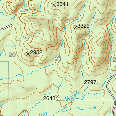 Tonto National Forest Quadrangle: MEDDLER WASH Preview 2