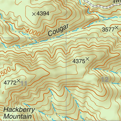 Tonto National Forest Quadrangle: MEDDLER WASH Preview 3