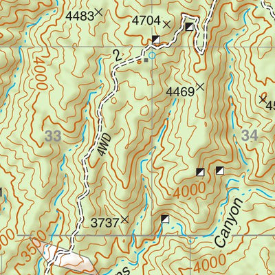 Tonto National Forest Quadrangle: PINAL RANCH Preview 2