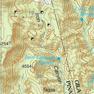 Tonto National Forest Quadrangle: PINAL RANCH Preview 3