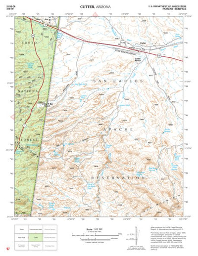 Tonto National Forest Quadrangle: CUTTER Preview 1