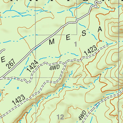 Tonto National Forest Quadrangle: GREENBACK CREEK Preview 2