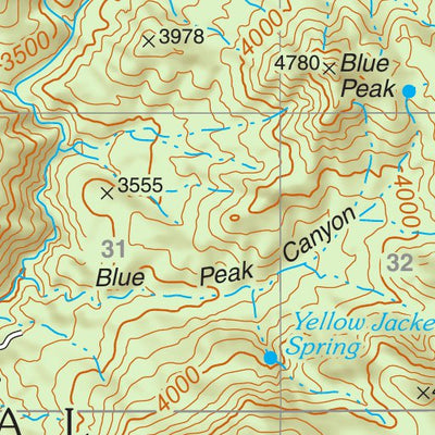 Tonto National Forest Quadrangle: GREENBACK CREEK Preview 3