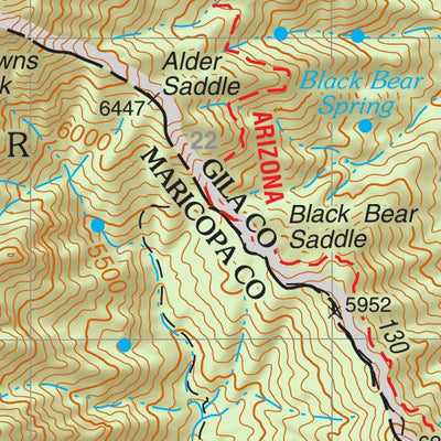 Tonto National Forest Quadrangle: FOUR PEAKS Preview 2