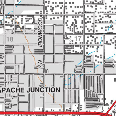 Tonto National Forest Quadrangle: APACHE JUNCTION Preview 2